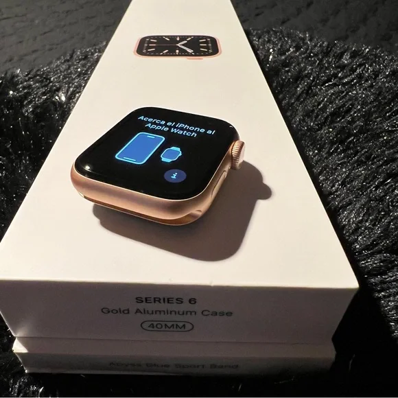 Apple Smart Watch Series 6 GOLD 40MM GPS ALUMINUM BOX BAND BUMPERS IMPECCABLE - Picture 15 of 16